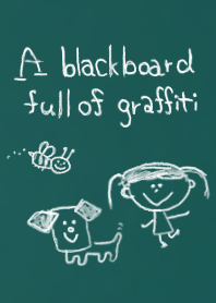 A blackboard full of graffiti 2