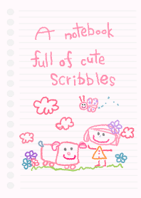 A notebook full of cute scribbles 14