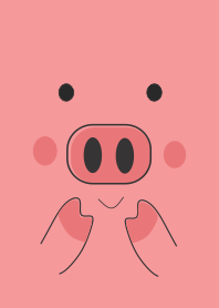 簡單可愛快樂的豬