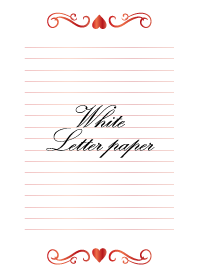 White Letter paper *GLOSSYRED 6*
