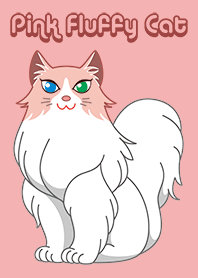 Pink Fluffy Cat