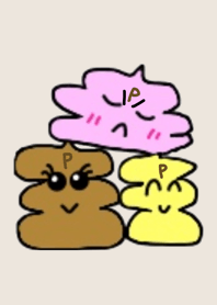 ウンPマンの仲間たち クリアベージュ