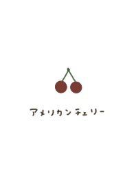 American cherries. Simple.