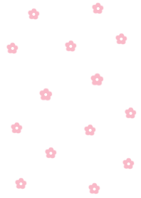 flower pattern(JP)whitepink