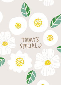 Three white flowers20 from Japan