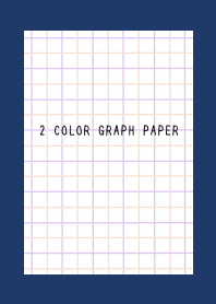 2 COLOR GRAPH PAPER/PINK&PUR/NAVY BLUE