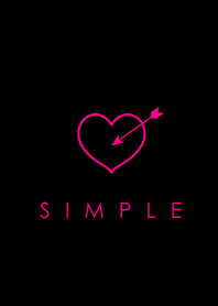 SIMPLE HEART(black pink) V.4