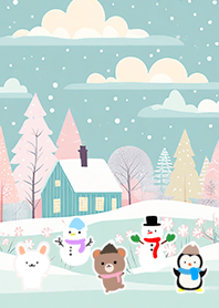 Kawaii scandinavian style(Winter-873)