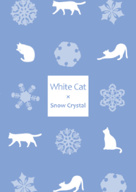 白猫散歩【雪】
