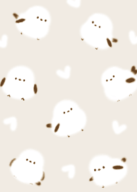 beige Fluffy Heart and Bird 02_2
