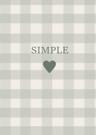 SIMPLE HEART :check dustygreen