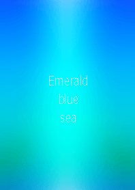 Emerald blue sea