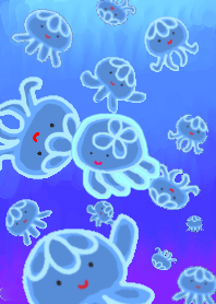Comfortable jellyfish Blue Ver.