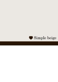 Simple beige&heart