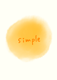 simple watercolor blur orange