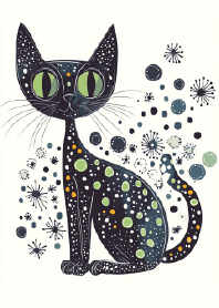 The Cat with Emerald Visions