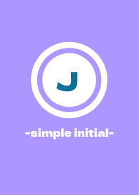 simple initial-J- THEME 21