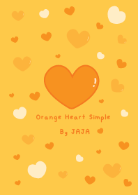 Orange Heart Simple - 01 By JAJA