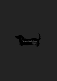 simple Dachshund(black)