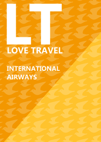 LOVE TRAVEL AIRWAYS - Orange
