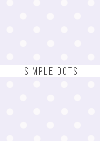 SIMPLE DOTS -purple&white-