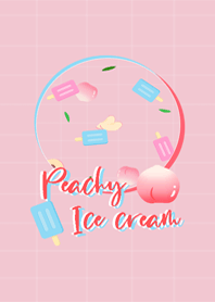 Ice cream & Peach
