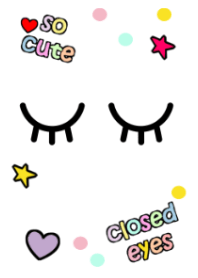 closed eyes