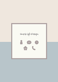 Simple life Design / blue-beige