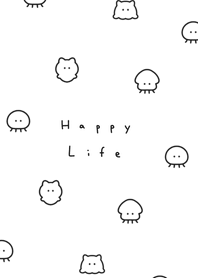 Marine Friends(pattern)/white black