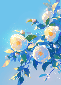 金閃閃の山茶花❤