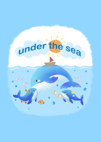 Under the sea : Happy whales