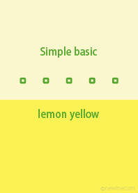 Simple basic lemon yellow
