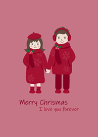 我們一起去散步˙聖誕節(玫瑰霧粉)