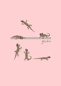 Lucky gecko in the house(pink color)