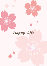 粉紅色溫馨櫻花