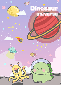 Universe/Dinosaur/Alien/Gradient Purple