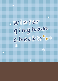 winter ginghamcheck theme