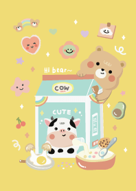 Hi Bear morning (Yellow theme)