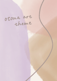 Stylish art for adults (purple beige)