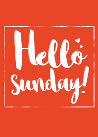 Hello Sunday!!