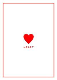 White&Red / Simple Heart