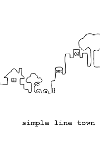simple line town