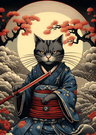 Ukiyo-e Kucing Pendekar 6