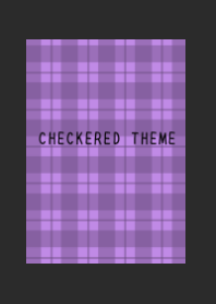 DUSTY PURPLE CHECKERED THEMEj-CHARCOAL