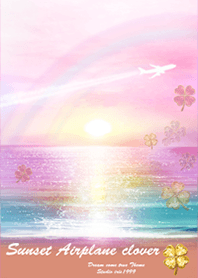 Sunset Airplane Clover2
