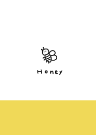 White x Yellow. Bee.