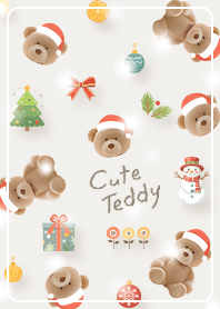 beige Cute Christmas bears 03_2
