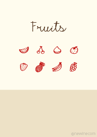 Fruits apple beige