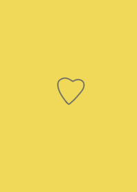 Yellow and gray. Loose heart.