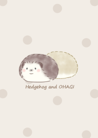 Hedgehog and Ohagi -brown- dot